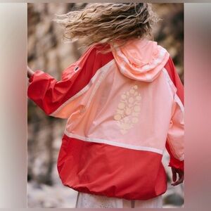 NWT FREE PEOPLE LIKE THE WIND LOGO JACKET. Sold out